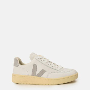 ���F�W�� ���f�B�[�X �V���[�Y �X�j�[�J�[ ���U�[ Veja Women's V Leather Courtrainers White/Grey �z���C�g