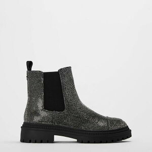 �X�e�B�[�u �}�f�� ���f�B�[�X �V���[�Y �u�[�c�E���C���u�[�c �A���N�� Steve Madden Women's Moonlit Flat Ankle Boots Pewter �s���[�^�[