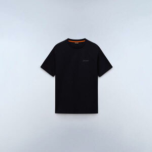 �i�p�s�� �����Y �g�b�v�X T�V���c ���� �R�b�g�� Napapijri Mens Yourte Cotton Short-Sleeve T-Shirt Black Beauty �u���b�N