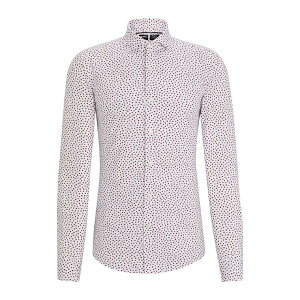 �y���������z �{�X �����Y �V���c �g�b�v�X Boss Men's P Hank Spread Long Sleeve Oxford Shirt White