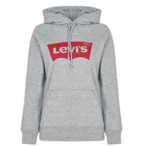 ���[�o�C�X ���f�B�[�X �A�E�^�[ �p�[�J�[�E�X�E�F�b�g �p�[�J�[ Levis Batwing Hoodie Womens Grey �O���[