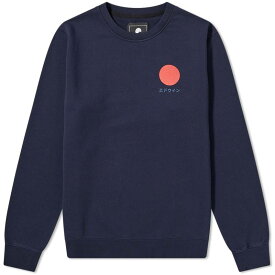 【送料無料】 エドウィン メンズ パーカー・スウェット アウター Edwin Japanese Sun Crew Sweat Navy Blazer