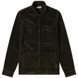 【送料無料】 バーブァー メンズ シャツ トップス Barbour Cord Overshirt Olive