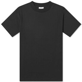 【送料無料】 サンスペル メンズ Tシャツ トップス Sunspel Mock Neck Tee Black