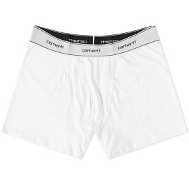 【送料無料】 カーハート メンズ ボクサーパンツ アンダーウェア Carhartt WIP Cotton Trunks - 2 Pack White & White