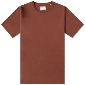 【送料無料】 カラフルスタンダード メンズ Tシャツ トップス Colorful Standard Classic Organic T-Shirt Cinnamon Brown