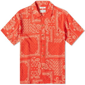 【送料無料】 ヌーディージーンズ メンズ シャツ トップス Nudie Aron Bandana Vacation Shirt Red