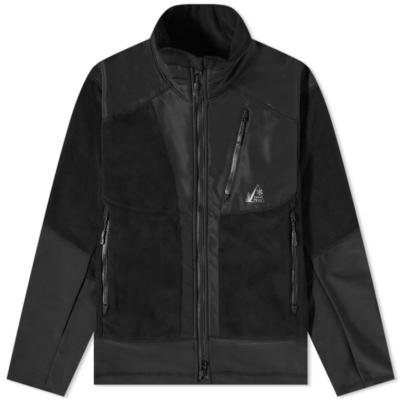 【送料無料】 スノーピーク メンズ ジャケット・ブルゾン アウター Snow Peak x Mountain Of Moods Fleece Hybrid Jacket Blackのサムネイル