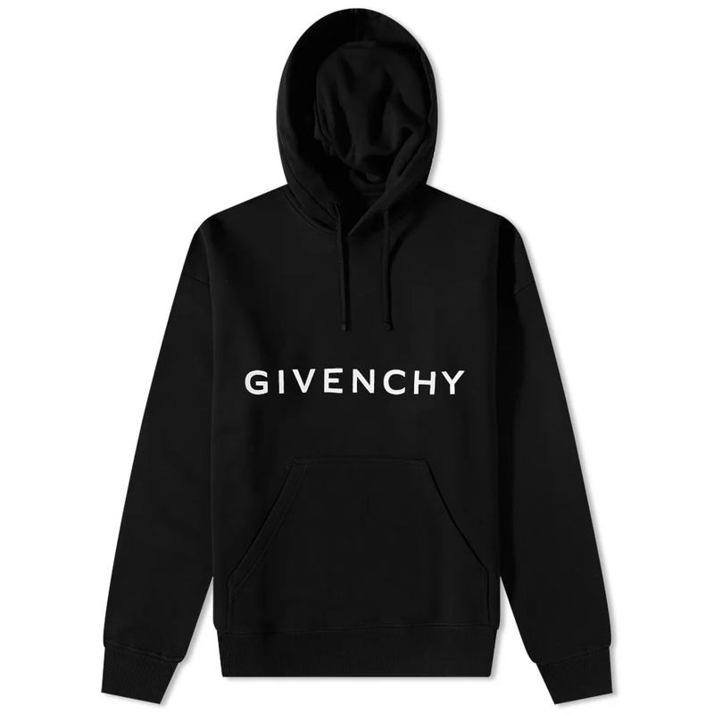 最新情報 ジバンシー メンズ パーカー・スウェット フーディー アウター Givenchy Logo Hoody Black 