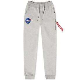 【送料無料】 アルファインダストリーズ メンズ カジュアルパンツ スウェットパンツ ボトムス Alpha Industries NASA Cargo Sweat Pant Grey Heather