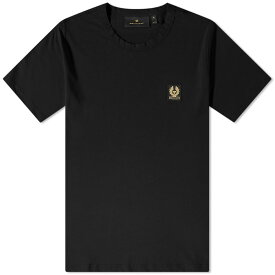 【送料無料】 ベルスタッフ メンズ Tシャツ トップス Belstaff Patch Logo T-Shirt Black