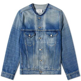 【送料無料】 マルタンマルジェラ メンズ ジャケット・ブルゾン アウター Maison Margiela Collarless Denim Jacket Washed Denim