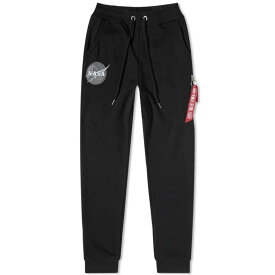 【送料無料】 アルファインダストリーズ メンズ カジュアルパンツ スウェットパンツ ボトムス Alpha Industries NASA Cargo Sweat Pant Black