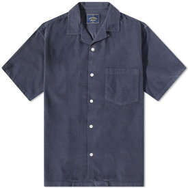 【送料無料】 ポーチュギースフランネル メンズ シャツ トップス Portuguese Flannel Cord Camp Corduroy Vacation Shirt Navy