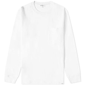 【送料無料】 ノースプロジェクト メンズ Tシャツ トップス Norse Projects Long Sleeve Johannes Standard Pocket T-Shirt White