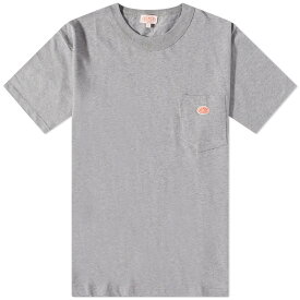 【送料無料】 アルモーリュックス メンズ Tシャツ トップス Armor-Lux Logo Pocket T-Shirt Misty Grey