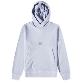 【送料無料】 シーピーカンパニー メンズ パーカー・スウェット フーディー アウター C.P. Company Central Logo Popover Hoodie Cosmic Sky