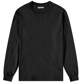 【送料無料】 ジョンエリオット メンズ Tシャツ トップス John Elliott Long Sleeve University T-Shirt Black
