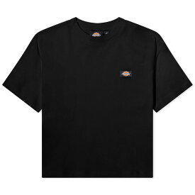 【送料無料】 ディッキーズ レディース Tシャツ トップス Dickies Oakport Cropped Boxy T-Shirt Black