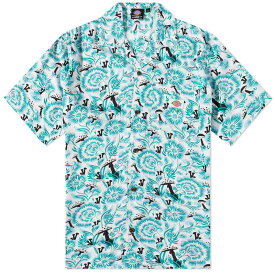 【送料無料】 ディッキーズ メンズ シャツ トップス Dickies Roseburg Vacation Shirt Blue Floral