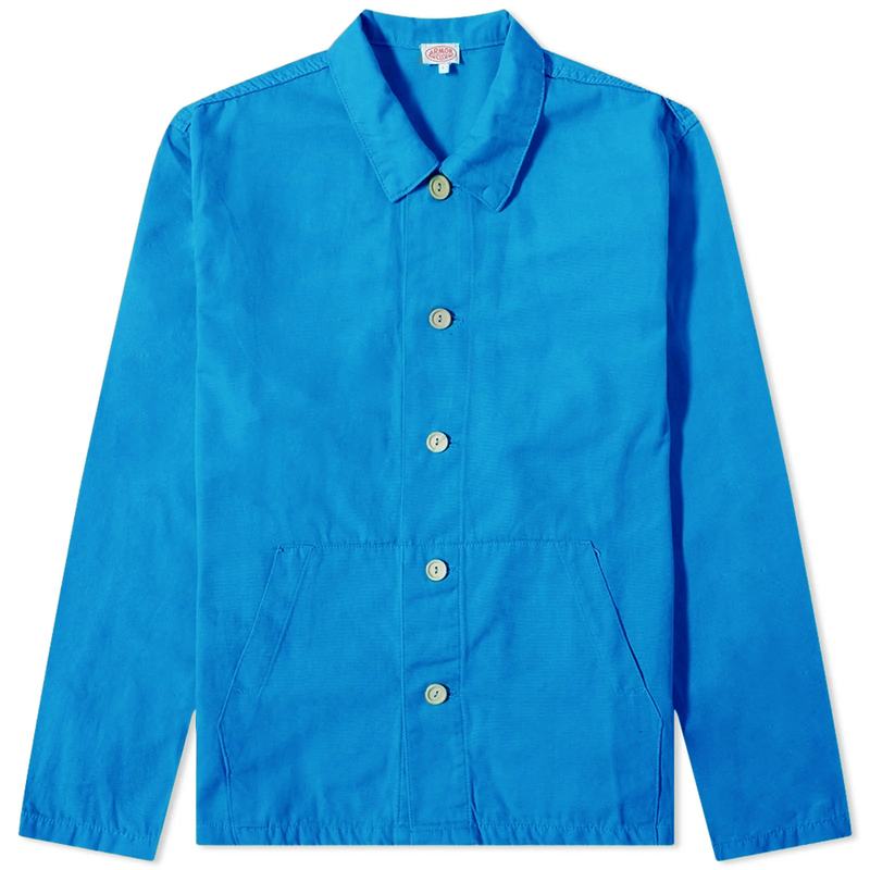 【送料無料】 アルモーリュックス メンズ ジャケット・ブルゾン アウター Armor-Lux Fisherman Chore Jacket Royal Blue