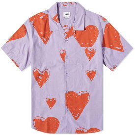 【送料無料】 オベイ メンズ シャツ トップス Obey Loveless Vacation Shirt Digital Lavender Multi
