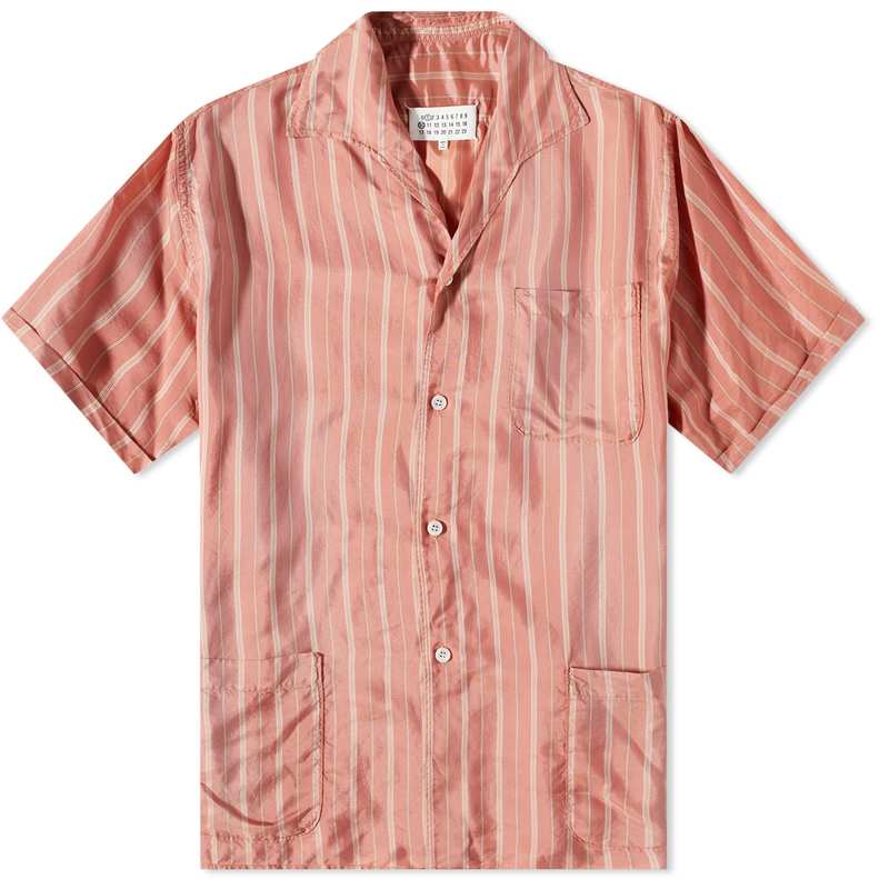  マルタンマルジェラ メンズ シャツ トップス Maison Margiela Stripe Vacation Shirt Pink