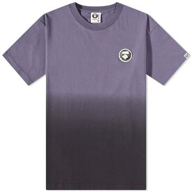 【送料無料】 ベイシング エイプ メンズ Tシャツ トップス AAPE Now Fade Grade Badge T-Shirt Greystone