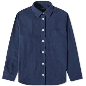 【送料無料】 アーペーセー メンズ シャツ トップス A.P.C. Aston Overshirt Dark Navy