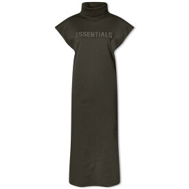 【送料無料】 フィアオブゴッド レディース Tシャツ トップス Fear of God Essentials Sleeveless T-Shirt Dress Off-Black