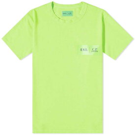 【送料無料】 シーピーカンパニー メンズ Tシャツ トップス END. x C.P. Company ‘Adapt’ Plated Fluo Jersey T-shirt Green