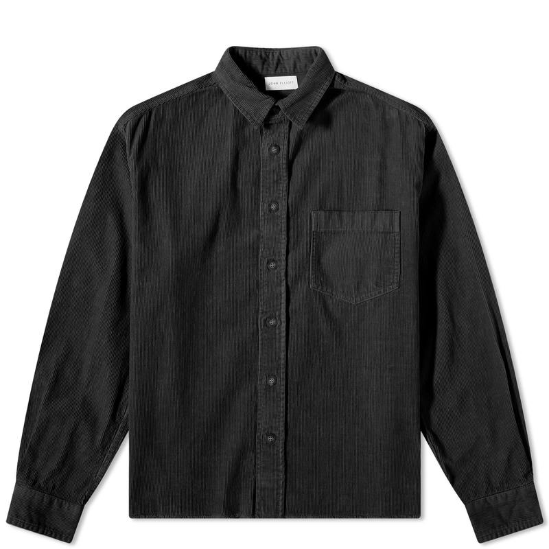  ジョンエリオット メンズ シャツ トップス John Elliott Corduroy Hemi Oversized Shirt Black