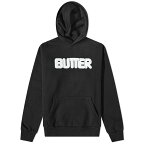 【送料無料】 バターグッズ メンズ パーカー・スウェット フーディー アウター Butter Goods Puff Rounded Logo Hoody Black