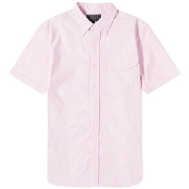 【送料無料】 ビームス プラス メンズ シャツ トップス Beams Plus BD Short Sleeve Oxford Shirt Pink