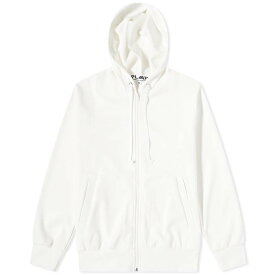 【送料無料】 コム・デ・ギャルソン メンズ パーカー・スウェット フーディー アウター Comme des Garcons Play Invader Hoodie Off White