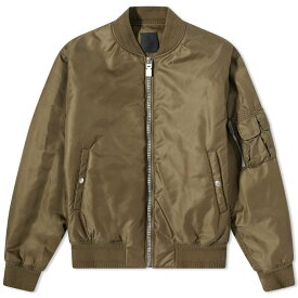 【送料無料】 ジバンシー メンズ ジャケット・ブルゾン アウター Givenchy Back Logo Bomber Jacket Khaki