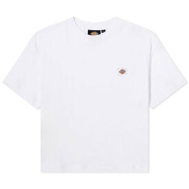 【送料無料】 ディッキーズ レディース Tシャツ トップス Dickies Oakport Cropped Boxy T-Shirt White