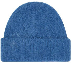 【送料無料】 アクネ ストゥディオズ メンズ 帽子 ニットキャップ アクセサリー Acne Studios Kameo Solid Brushed Beanie Denim Blue