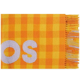 【送料無料】 アクネ ストゥディオズ メンズ マフラー・ストール・スカーフ アクセサリー Acne Studios Veda Logo Check Scarf Orange & Lilac