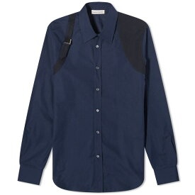 【送料無料】 アレキサンダー・マックイーン メンズ シャツ トップス Alexander McQueen Harness Shirt Ink Blue