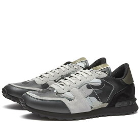 【送料無料】 ヴァレンティノ メンズ スニーカー シューズ Valentino Rockrunner Sneaker Grey & Silver