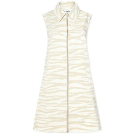 【送料無料】 ガニー レディース ワンピース トップス GANNI Print Denim Mini Dress Pale Khaki