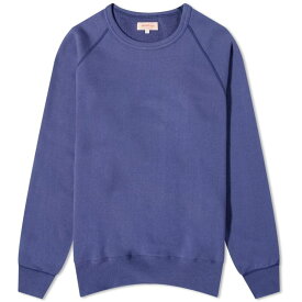 【送料無料】 ザ リアル マッコイズ メンズ パーカー・スウェット アウター The Real McCoys Joe Mccoy 9Oz Loopwheel Crew Sweat Navy