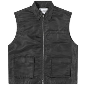 【送料無料】 ハンコペンハーゲン メンズ ベスト トップス Han Kjobenhavn Nylon Cargo Vest Black