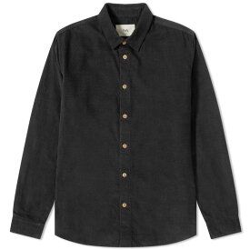 【送料無料】 フォーク メンズ シャツ トップス Folk Babycord Shirt Black Microcheck