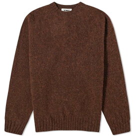 【送料無料】 ワイエムシー メンズ ニット・セーター アウター YMC Suedehead Crew Knit Brown