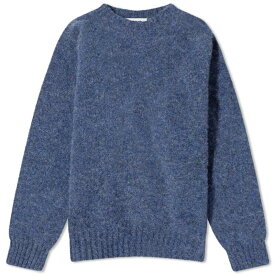 【送料無料】 ワイエムシー メンズ ニット・セーター アウター YMC Suedehead Crew Knit Blue