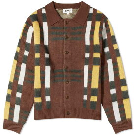 【送料無料】 ワイエムシー メンズ ニット・セーター カーディガン アウター YMC Ratpack Cardigan Brown Multi