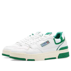 【送料無料】 オートリ― メンズ スニーカー シューズ Autry CLC Low Leather Sneaker White & Green