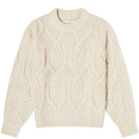 【送料無料】 ヌーディージーンズ レディース ニット・セーター アウター Nudie Jeans Co Elsa Cable Knit Sweater Oat